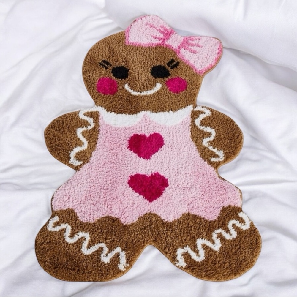 Gingerbread Girl Cookie Rug 💗